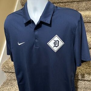 Nike MLB dri-fit *Detroit Tigers* wicking men’s casual golf ⛳️ polo shirt - XL